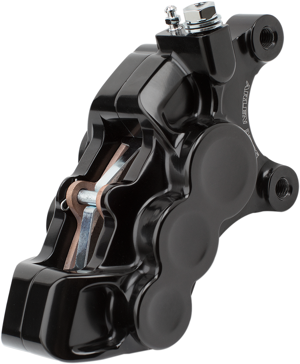 Arlen ness 4-Piston Caliper - Left - 11.8" - Black Harley Davidson