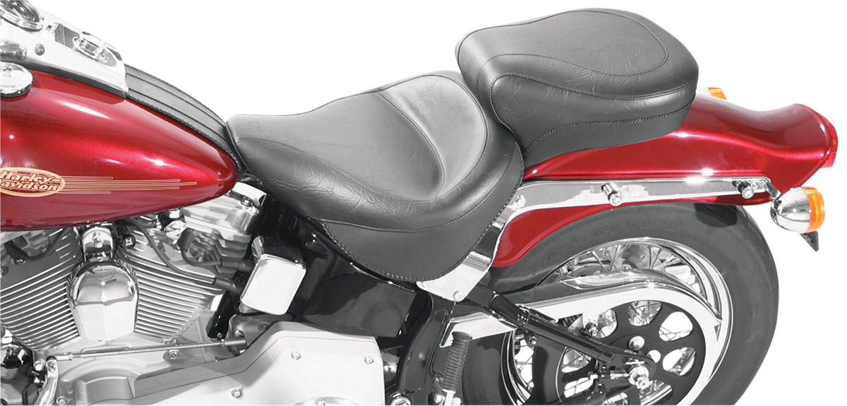 Mustang Wide Touring Smooth Seat For Harley Softail w/ 150mm Rear Tire 2000-2007