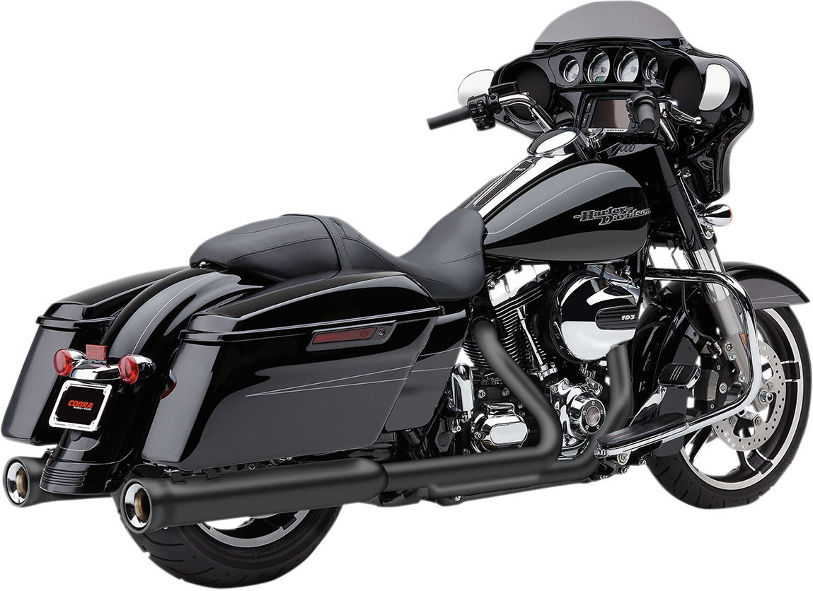 Cobra 4" NH Slip-On Mufflers For Harley Touring 1995-2016