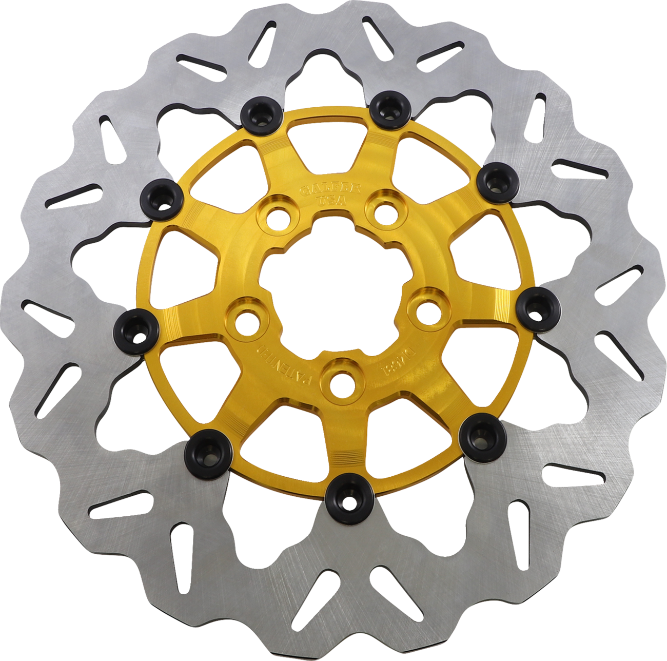 Gbrakes Rear Wave® Floating Rotor - Gold Harley Davidson