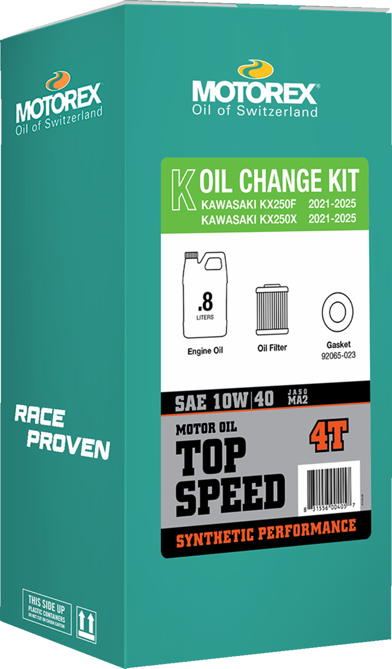 Motorex Top Speed Oil Change Kit Kawasaki KX250 / X 2021-2025