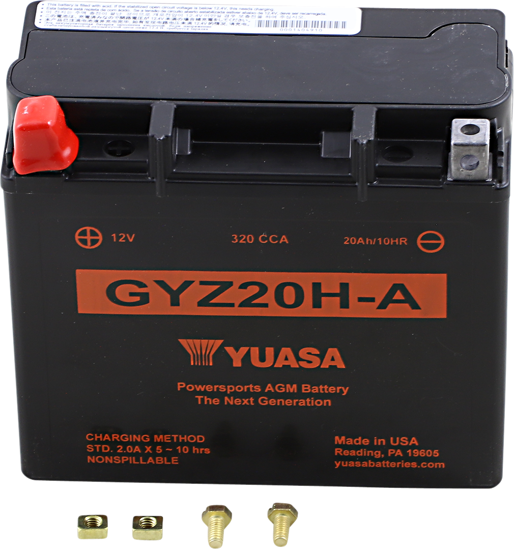 Yuasa AGM Battery - GYZ20H-A Arctic Cat/Honda