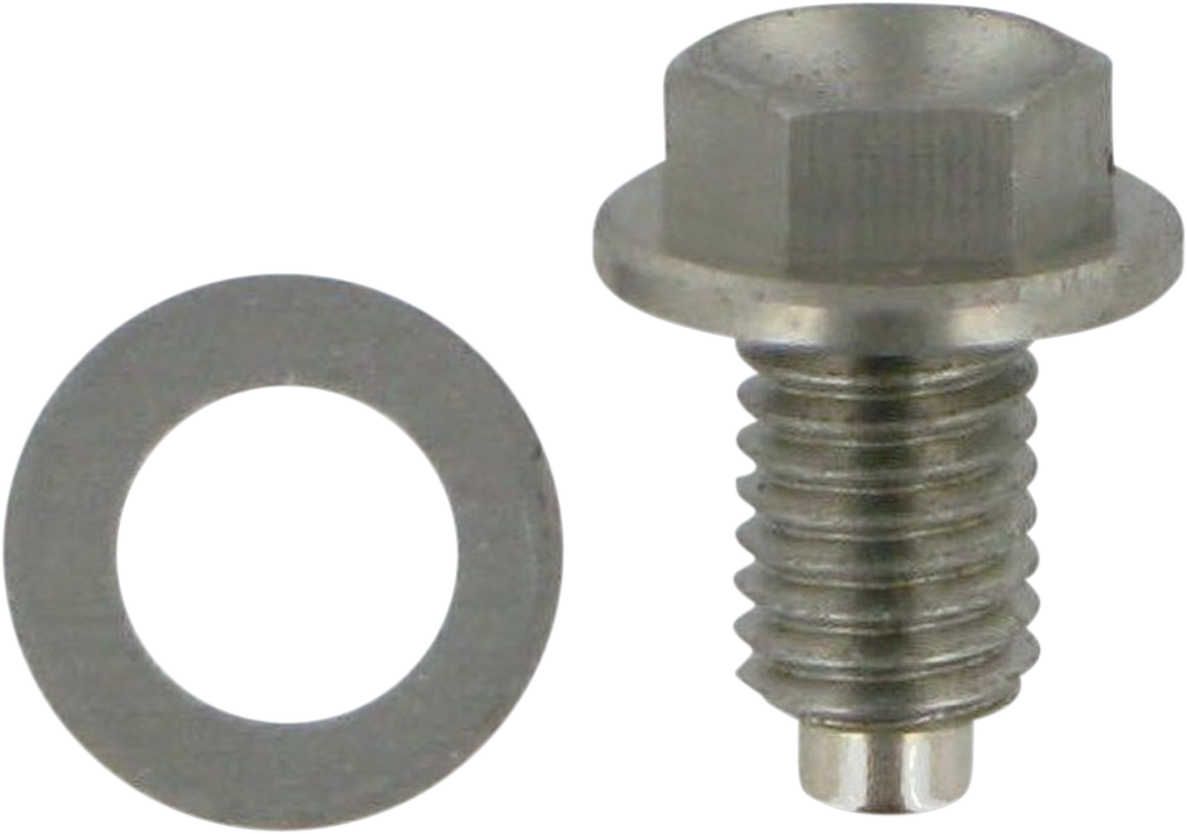 Moose Racing Magnetic Drain Plug By Zip Ty Yamaha / Suzuki 250cc-450cc