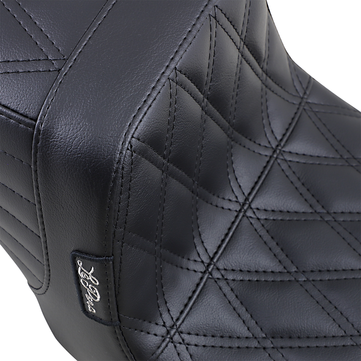 Le Pera TailWhip Double Diamond Stitch 2-Up Seat For Harley FXD 1996-2003