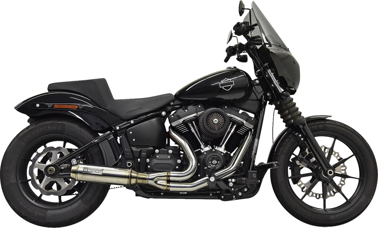 BASSANI XHAUST 2-into-1 Exhaust System with Superbike Muffler