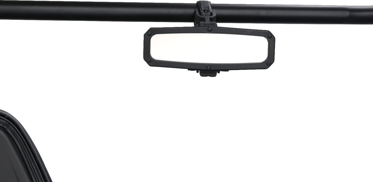 Moose offroad Mirror - Rear View w/LED Dome Light - Black - UTV