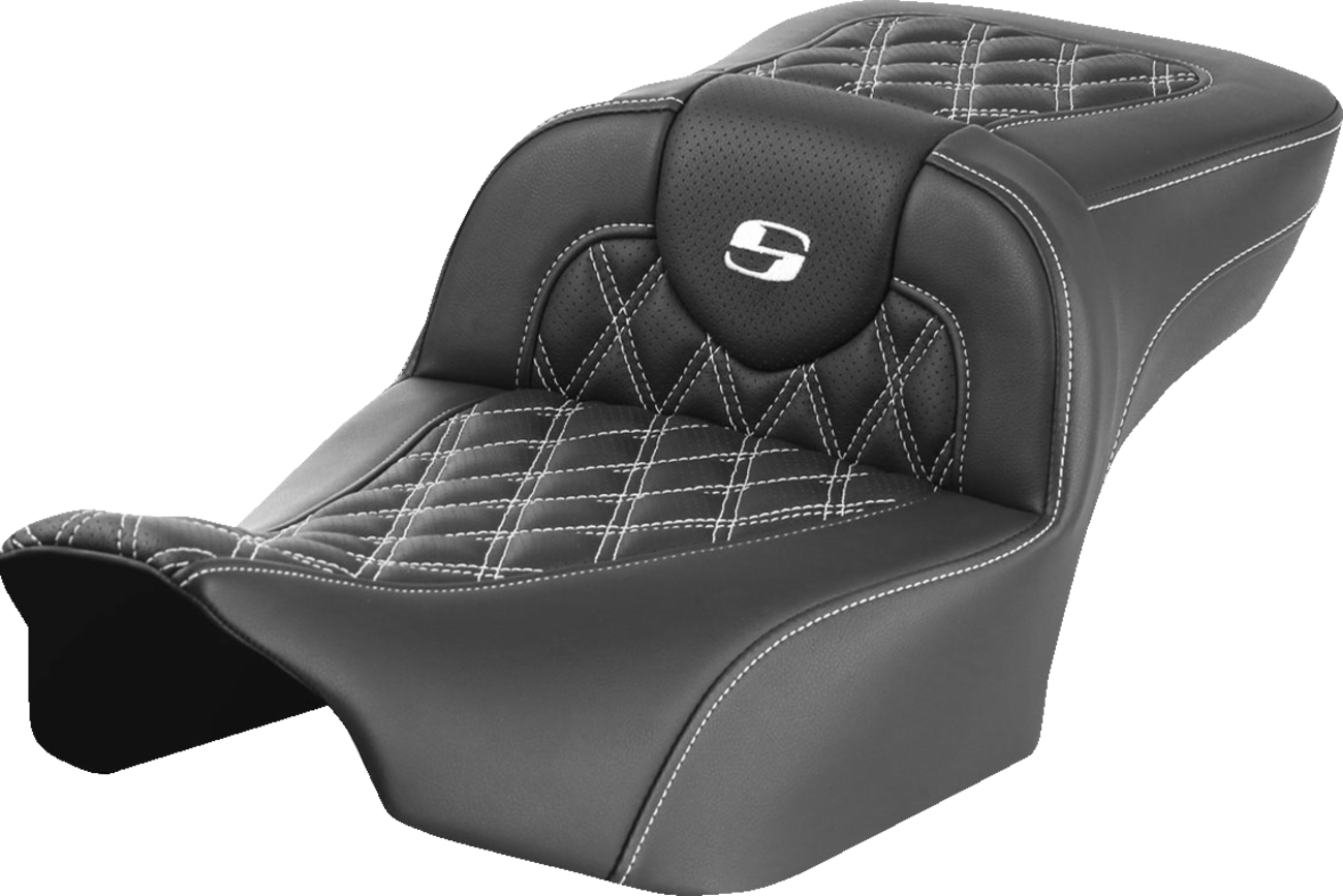 Saddlemen Roadsofa LS Lattice Stitch 2-Up Seat For Harley FLHX / FLTRX 2023-2025