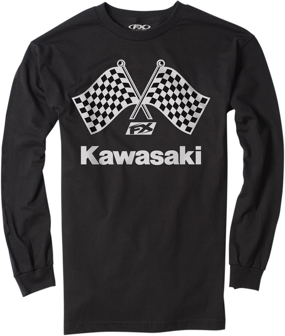 Factory Effex Kawasaki Checker Long Sleeve T-Shirt