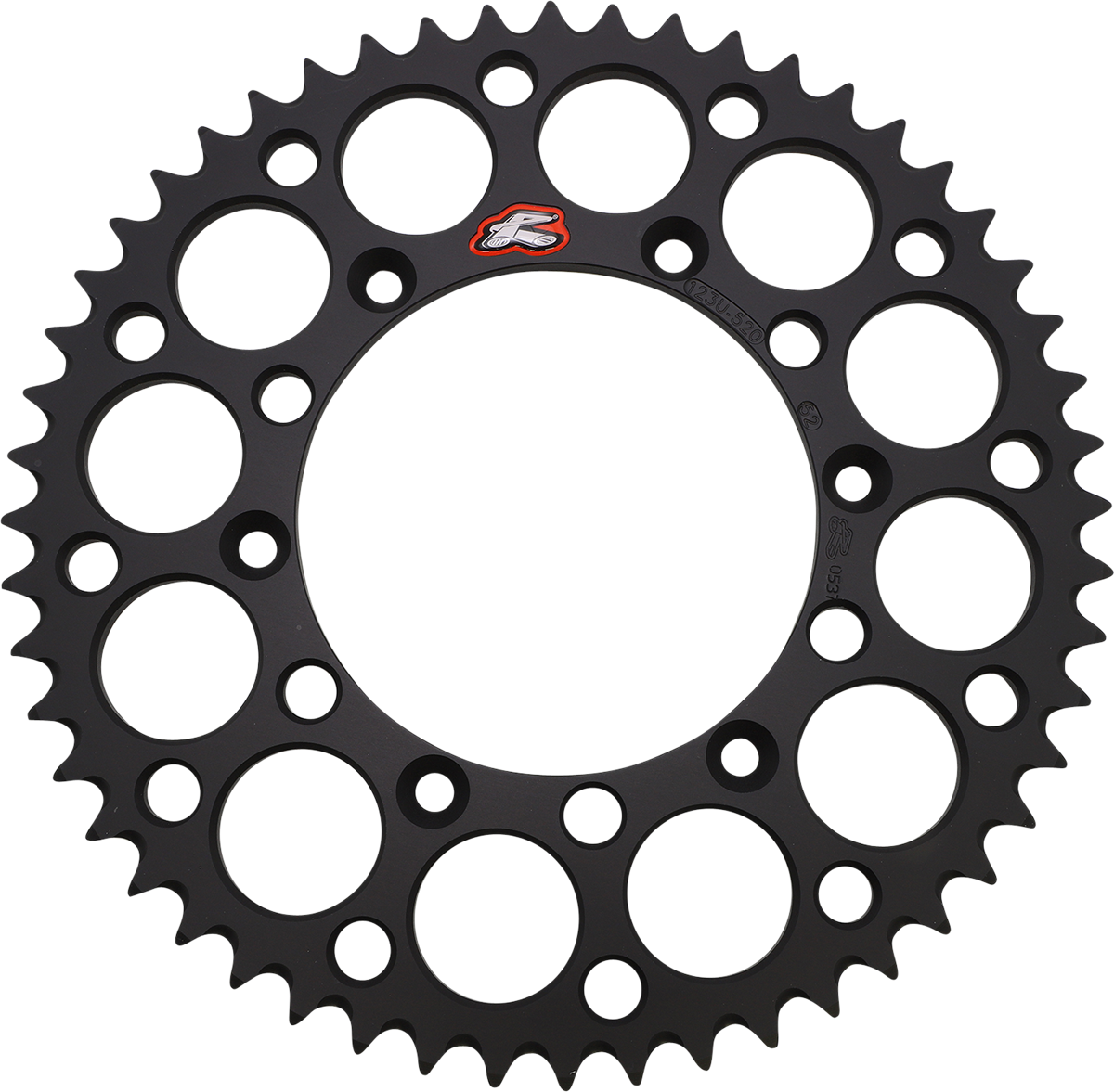 Renthal Rear Sprocket - Aluminum - 52 Tooth - Black - Suzuki 52T