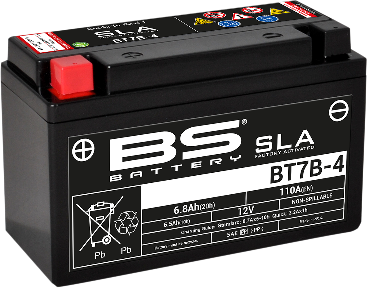 Bs battery Battery - BT7B-4 (YT) Ducati/Sherco/Triumph/Suzuki/Yamaha/Kawasaki