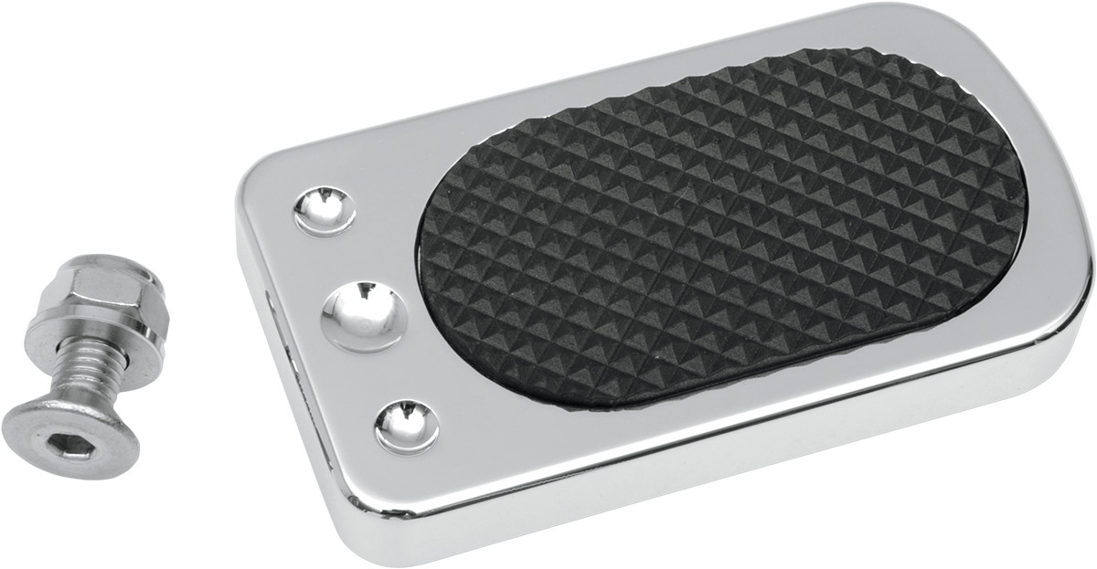 Drag specialties Brake Pedal Pad - Chrome - FL Harley Davidson