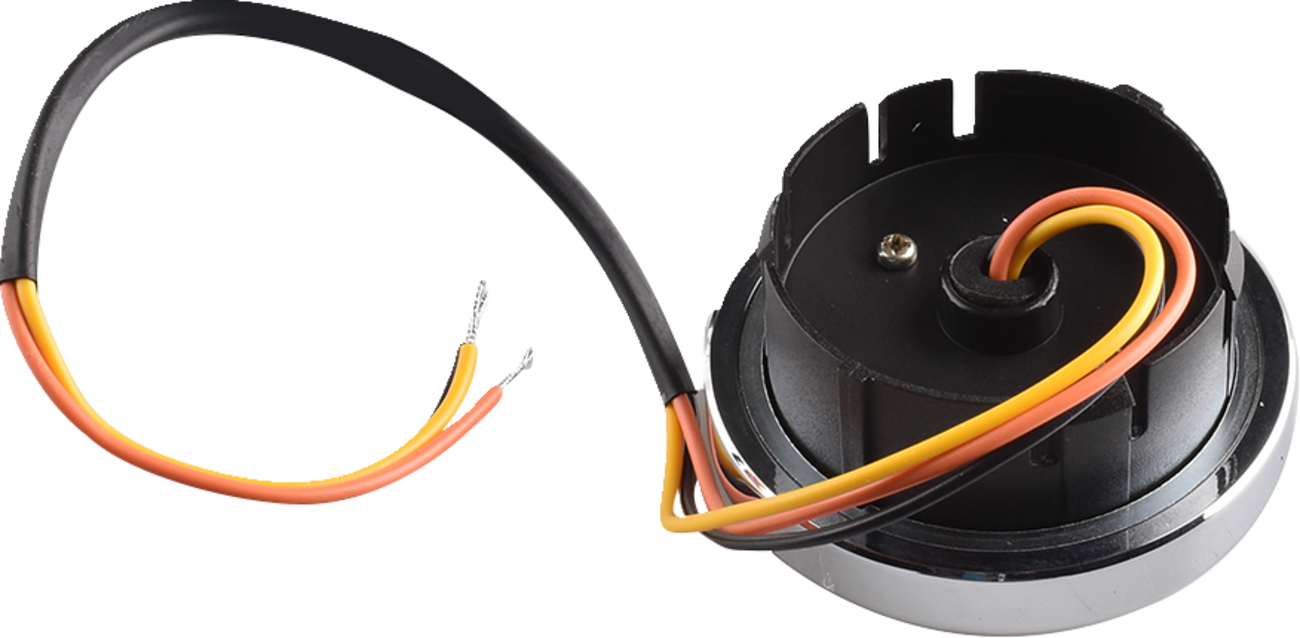 Drag specialties LED Fuel Gauge - Chrome Harley Davidson