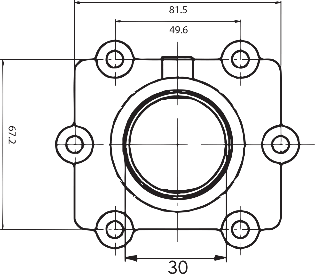 KIMPEX Carburetor Mounting Flange