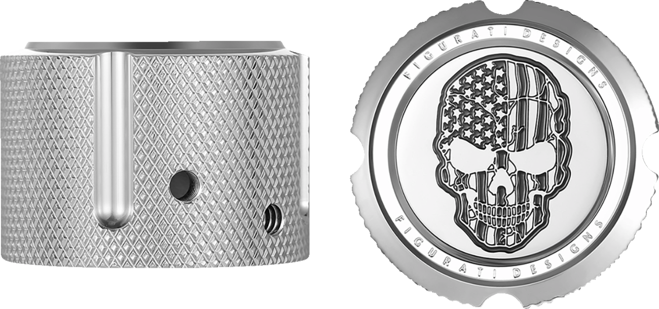 Figurati Designs Front Axle Nut Covers for Harley 2002-2025