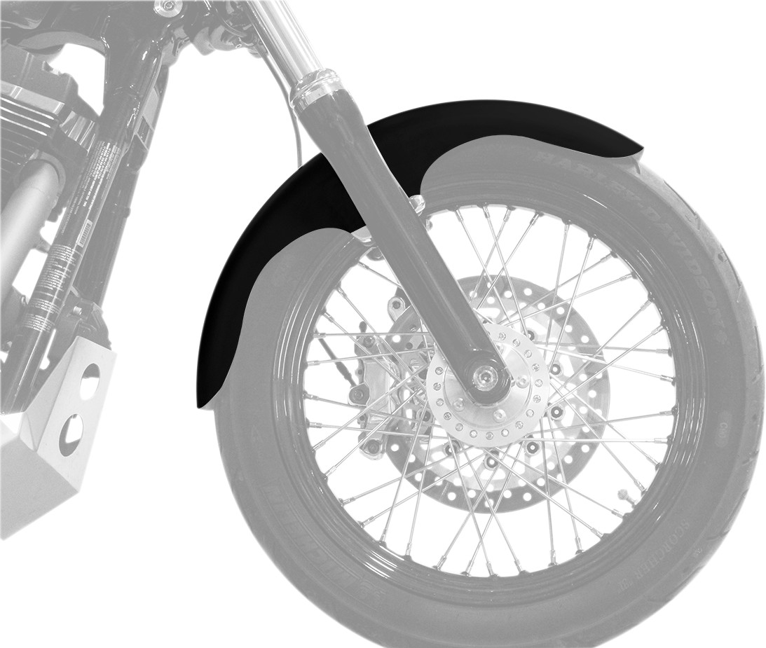 KLOCK WERKS Hugger Series Front Fender with Mounting Blocks for Softail/Dyna