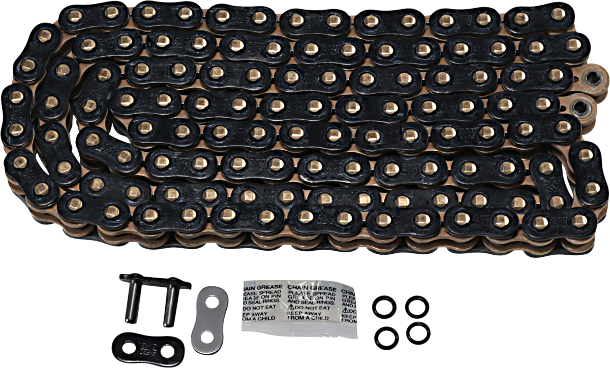 Ek 520 ZVX3 - Sportbike Chain - 120 Links - Black/Gold