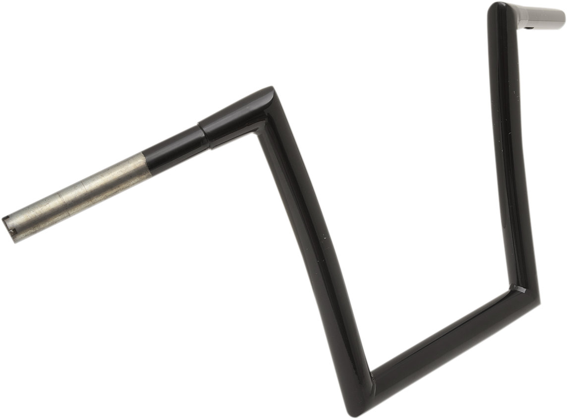 Todd's cycle 1-1/4" Strip Handlebar - Strip - Fat Bobber - 12" Rise - Black Harley Davidson