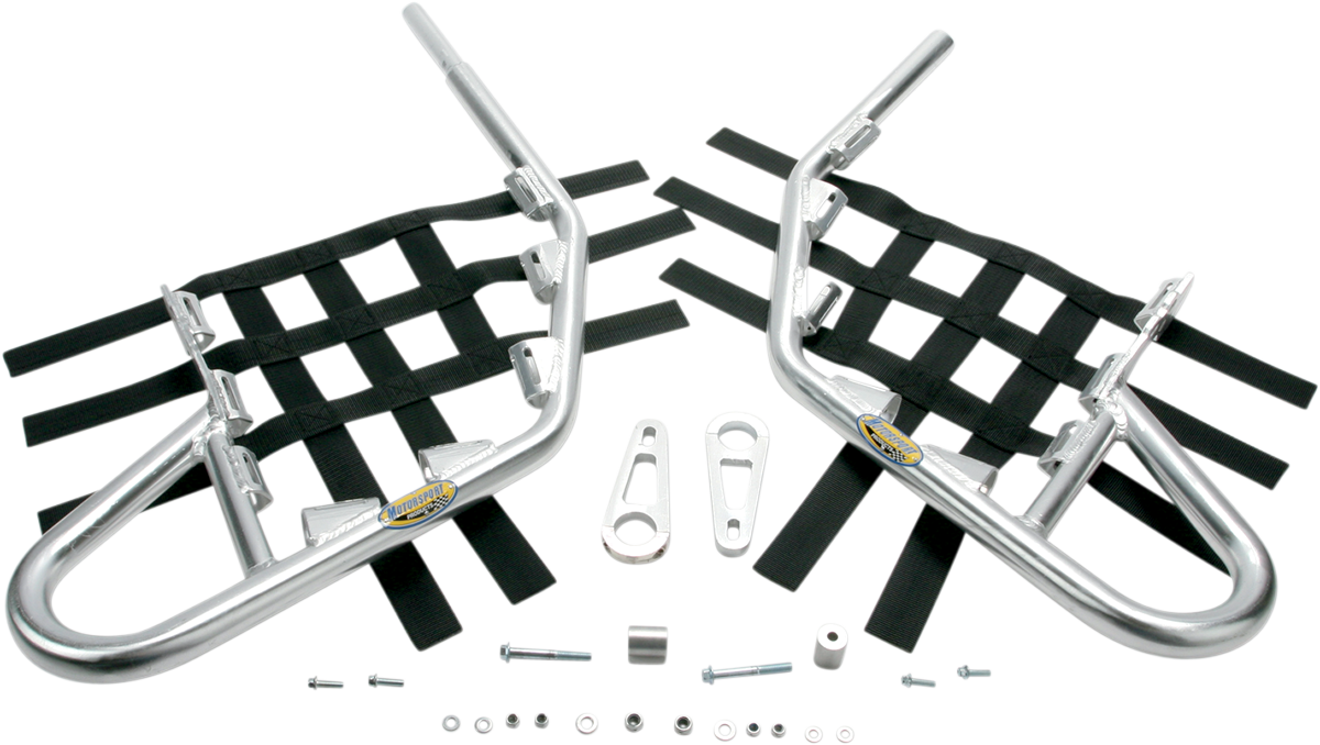 Motorsport products Nerf Bars - TRX250R - Silver 1986-1989 Honda TRX250R