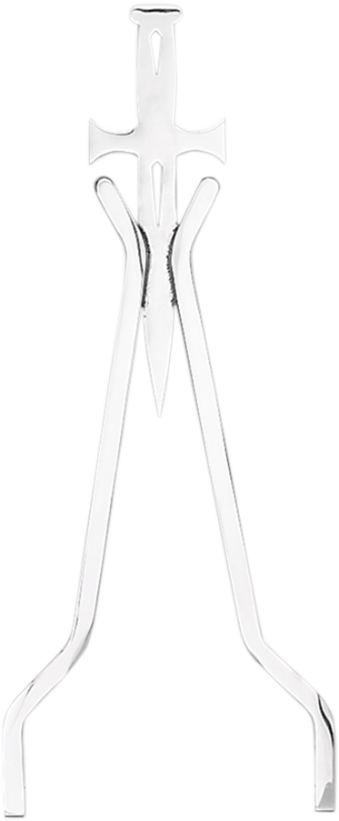 Cycle visions Sissy Bar Stick - Chrome - 18" Daggertude Harley Davidson