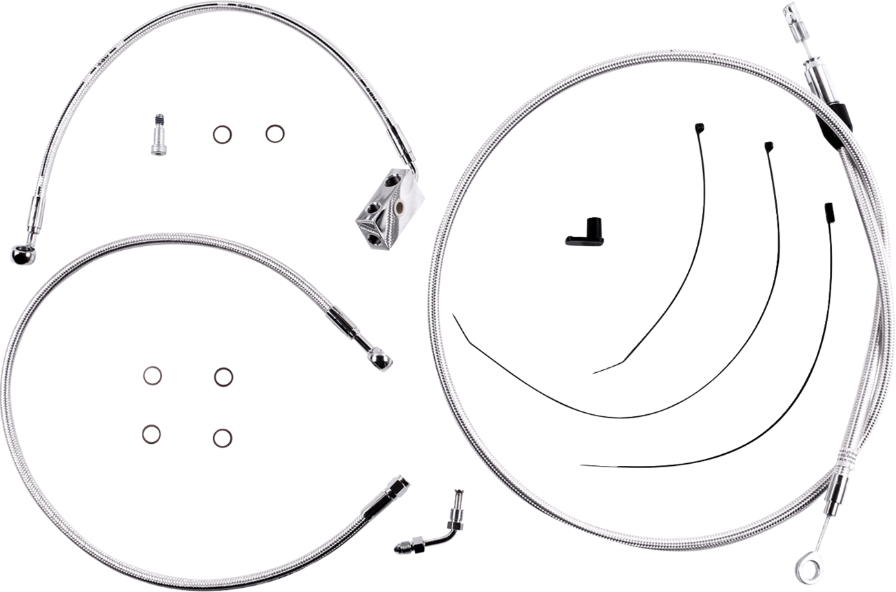 Magnum shielding Sterling Chromite II® Designer Handlebar Installation Kit - 10" - '18-'24 Softail Harley Davidson