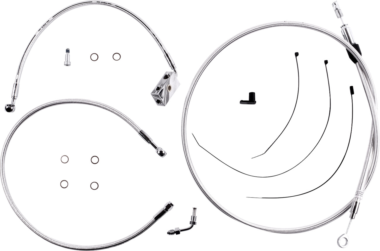 Magnum shielding Sterling Chromite II® Designer Handlebar Installation Kit - 10" - '18-'24 Softail Harley Davidson