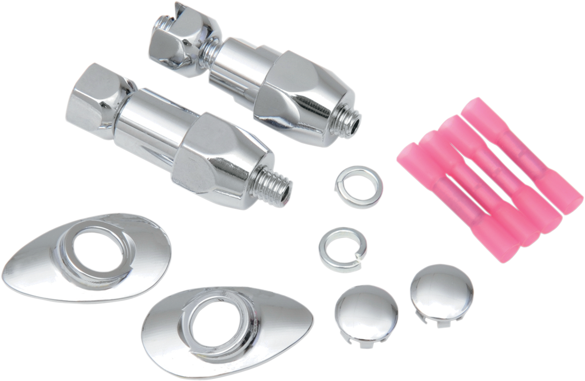 Drag specialties Turn Signal Relocation Kit - Rear - '03-'10 Softail Harley Davidson