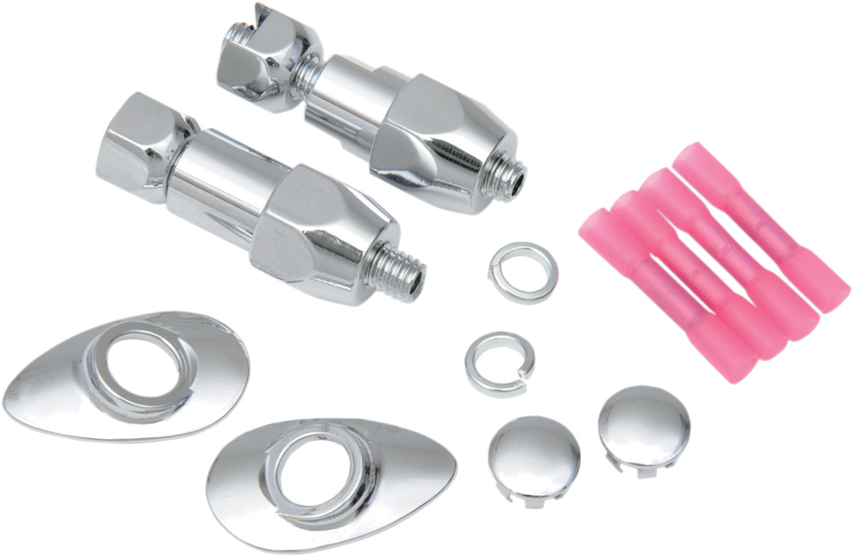 Drag specialties Turn Signal Relocation Kit - Rear - '03-'10 Softail Harley Davidson