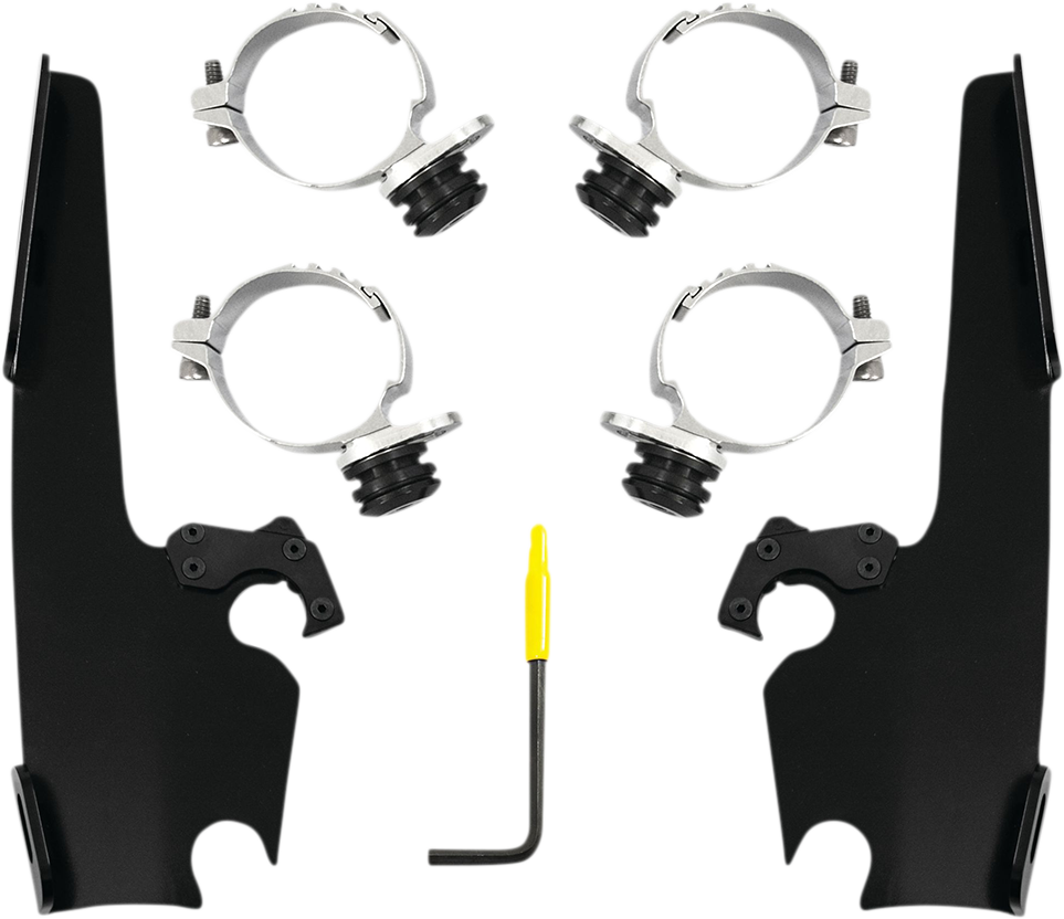 MEMPHIS SHADES Fats/Slim Windshield Trigger-Lock Complete Mount Kit