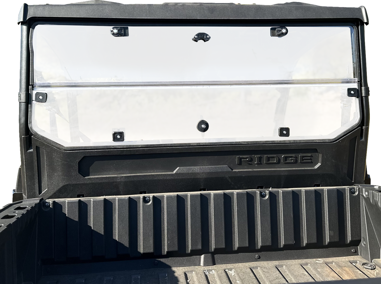 Seizmik Folding Poly Rear Windshield Kawasaki Ridge 2024-2025