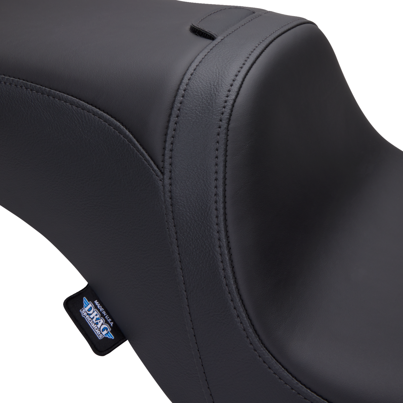 Drag specialties seats Predator 2-Up Seat - Solar Leather - Smooth - w/ Backrest Receptacle - FL '08-'23 Harley Davidson