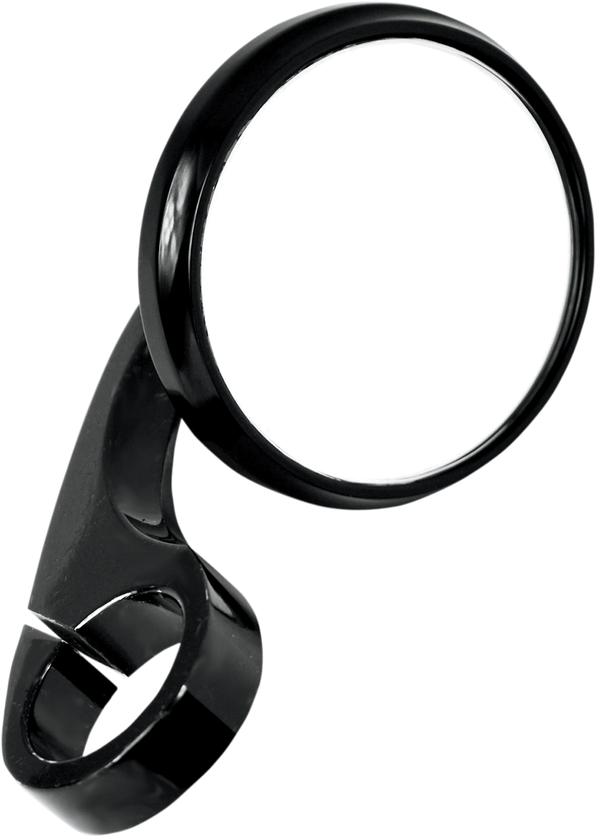 Todd's cycle Mirror - Shooter - Side View - Round - Black - 1-1/4"