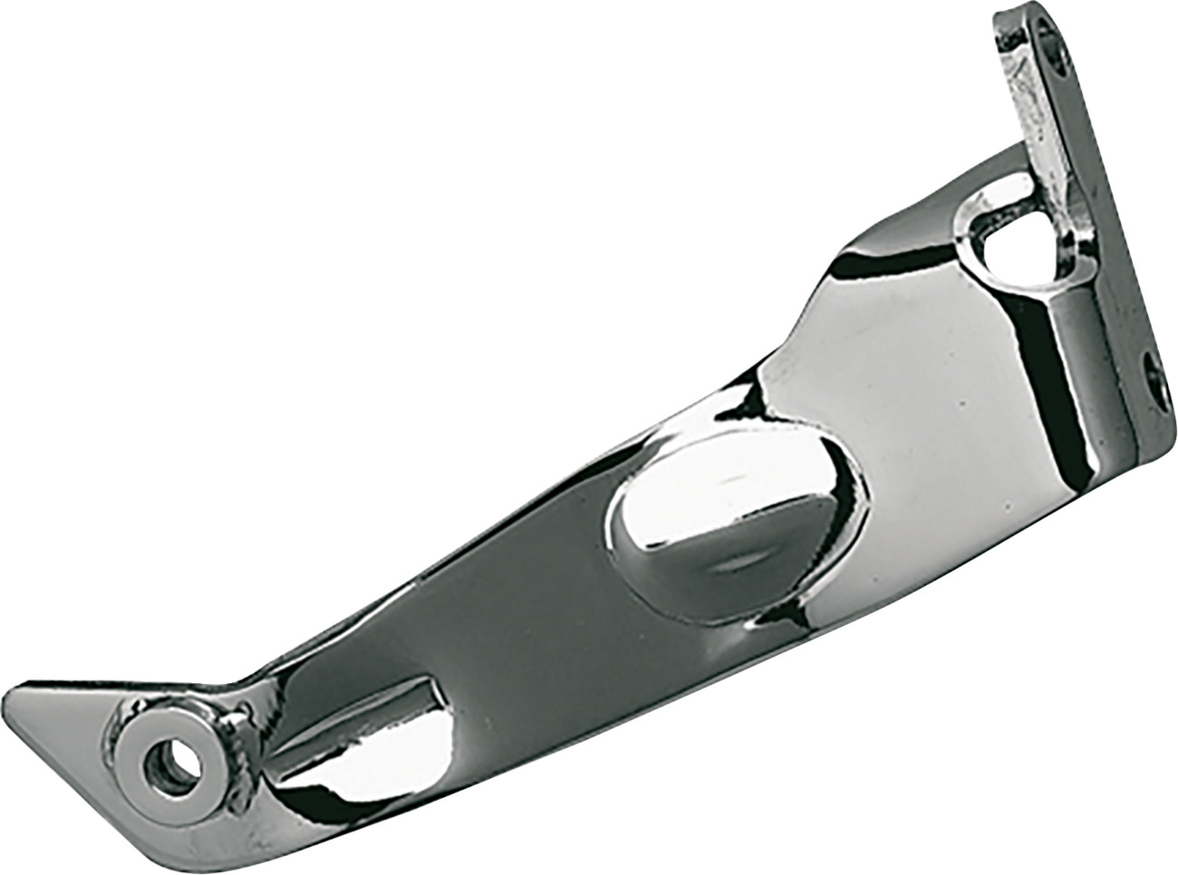 Drag specialties Floorboard Mounting Bracket - Left Rear - Chrome - FLST Harley Davidson