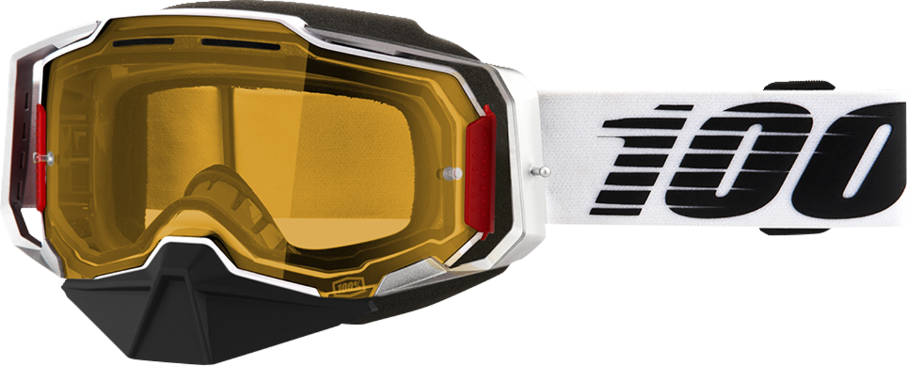 100% Armega Snow Goggle — Yellow Lens
