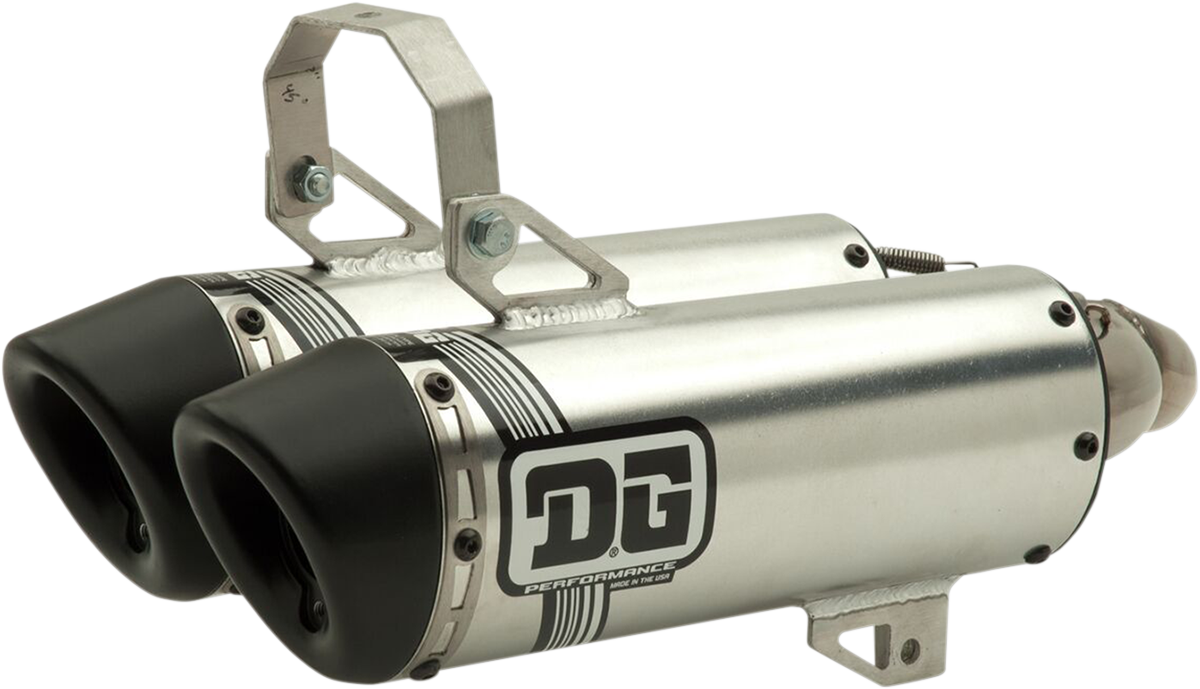 DG Performance [073-4103] V2 Slip-On Muffler Dual Spark Arrestor | Exhaust V2 Duals Yxz1000R