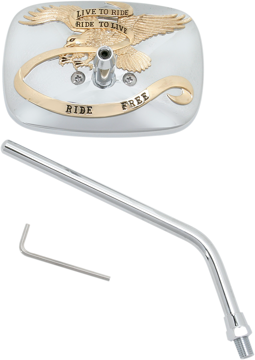 EMGO "Ride Free" Steel Mirror