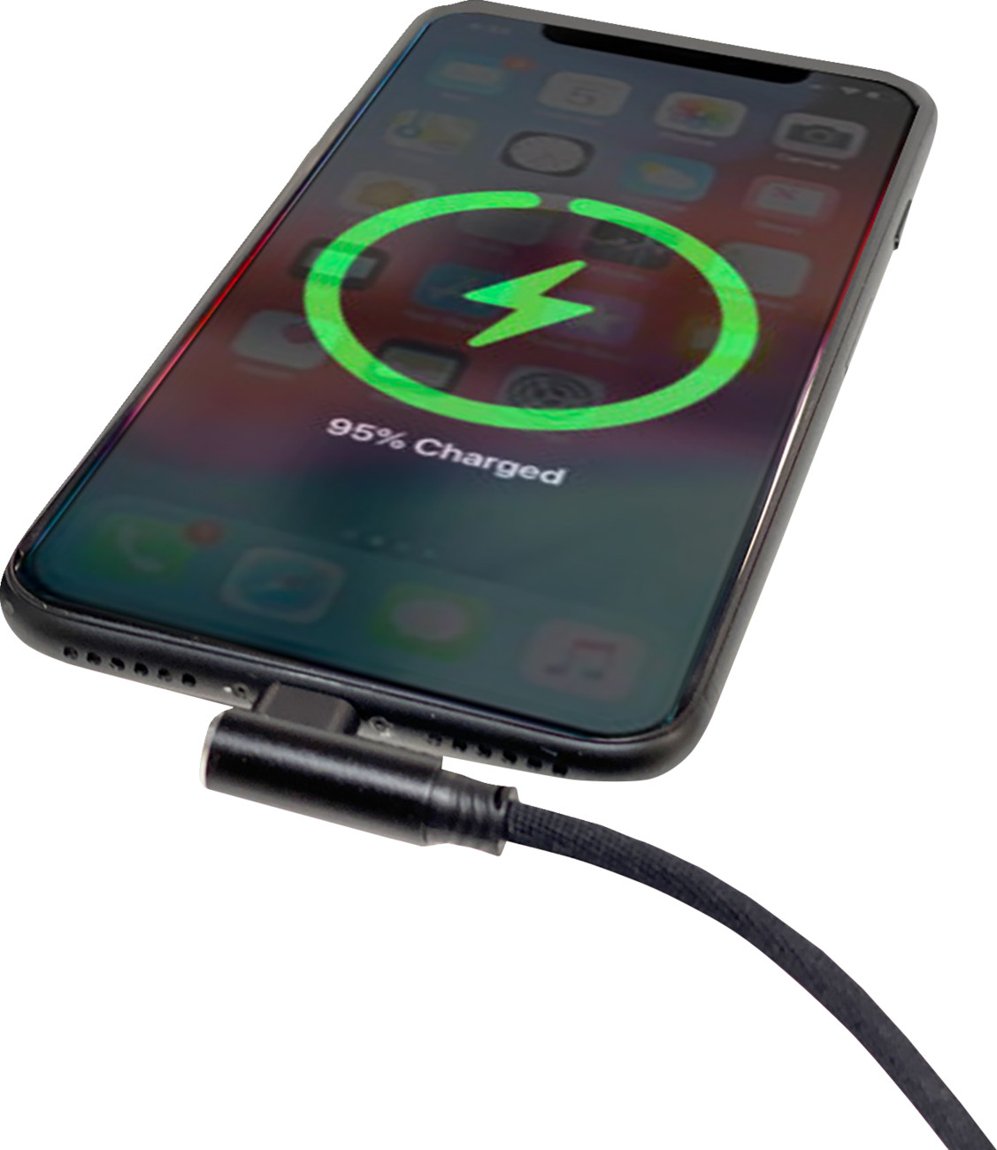 RIDEPOWER 90° USB to 90° Lightning Cable