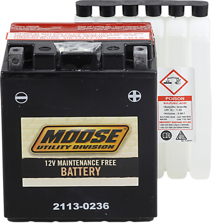 Moose Racing AGM Maintenance-Free Battery