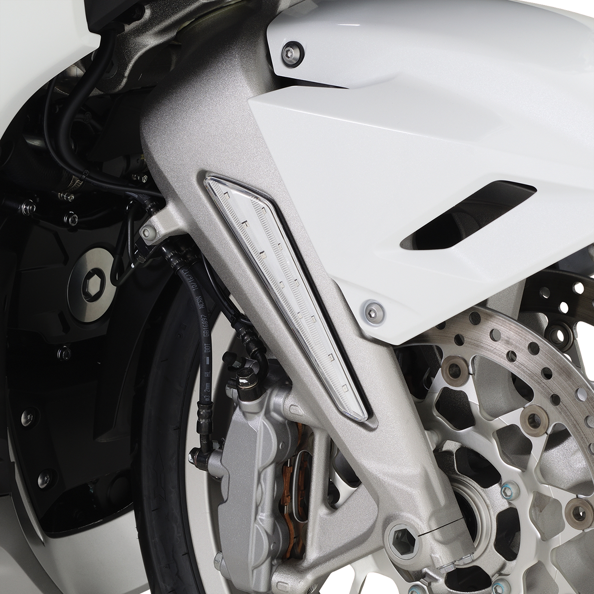 Show chrome LED Marker Lights - Clear Lens/Amber LEDs - GL1800 Honda
