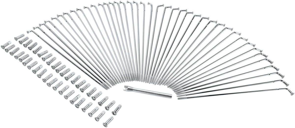 Drag specialties Spoke Set - Drop Center - Front - Chrome - 21" Harley Davidson