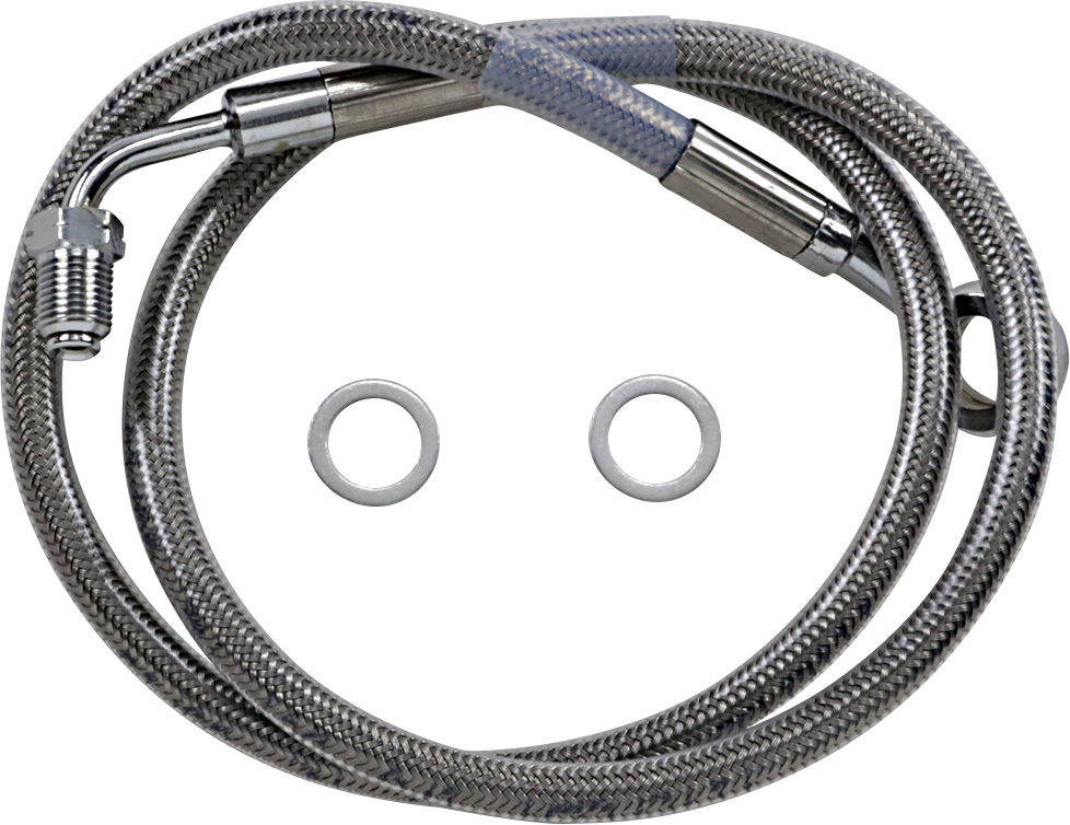Drag specialties Brake Line - +10" - Stainless Steel - '18-'23 Softail Harley Davidson