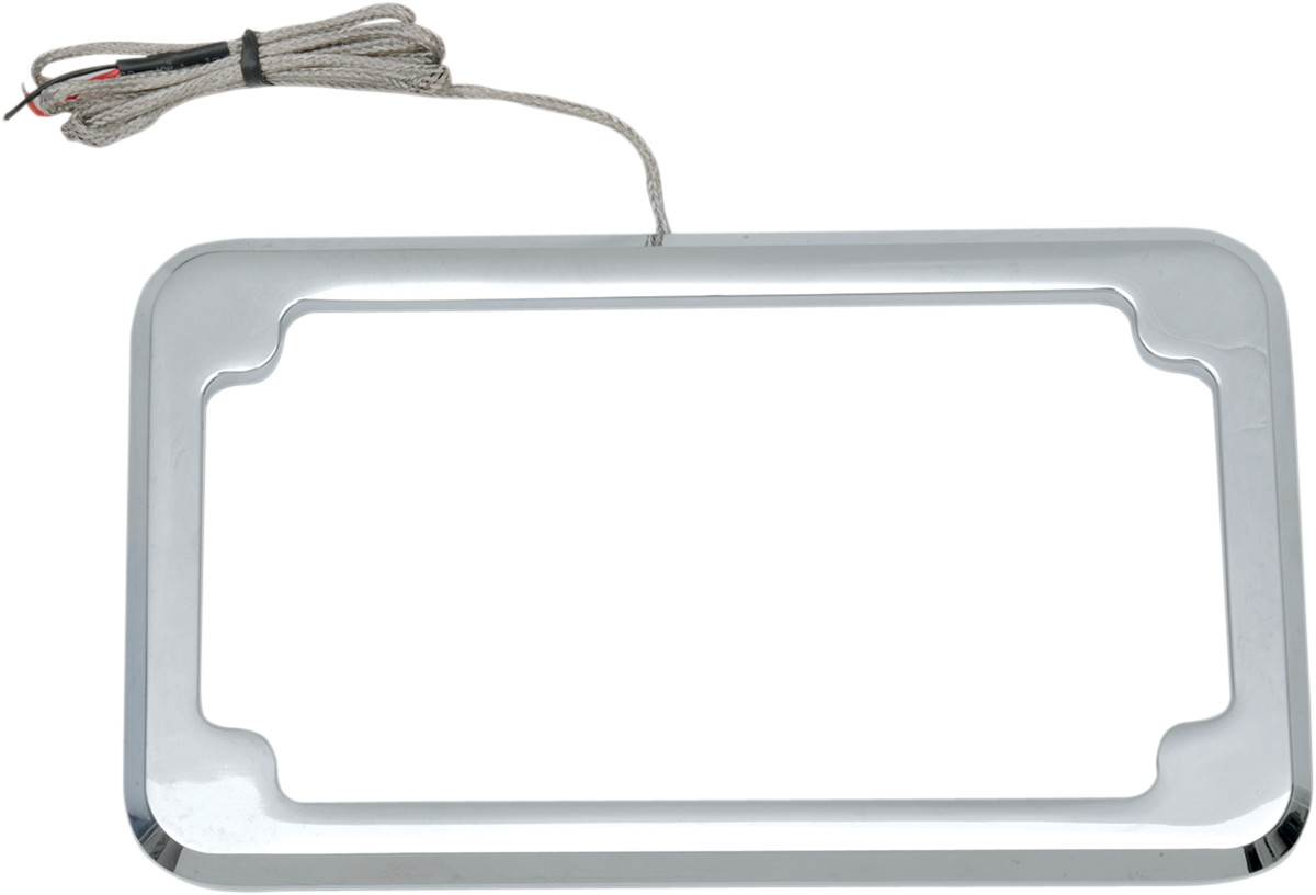 CYCLE VISIONS Beveled License Plate with Lights