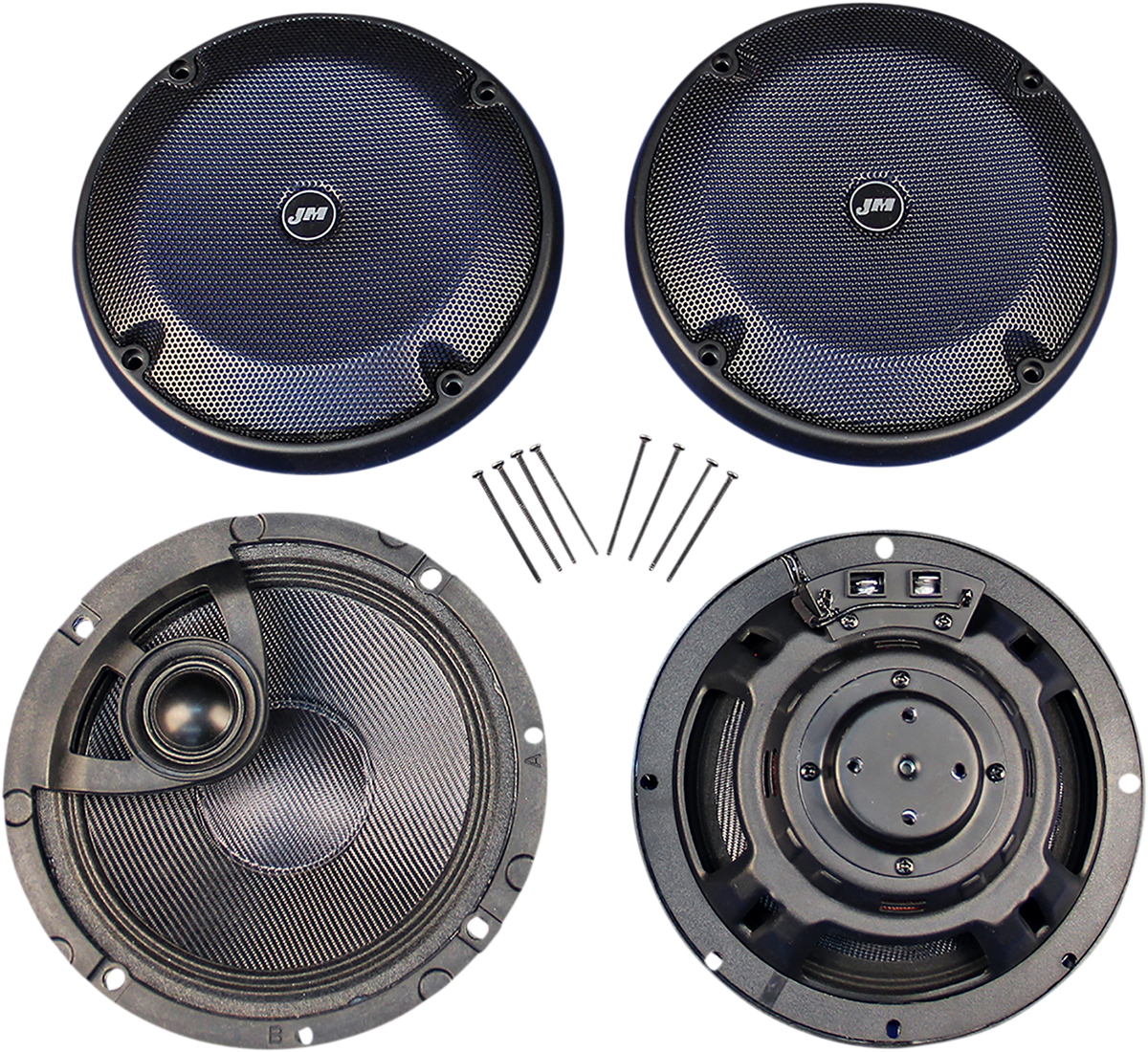 J & M ROKKER® XRP 6.58° Rear Trunk-Pod Speaker Kit w/H-Output PEI Tweeters