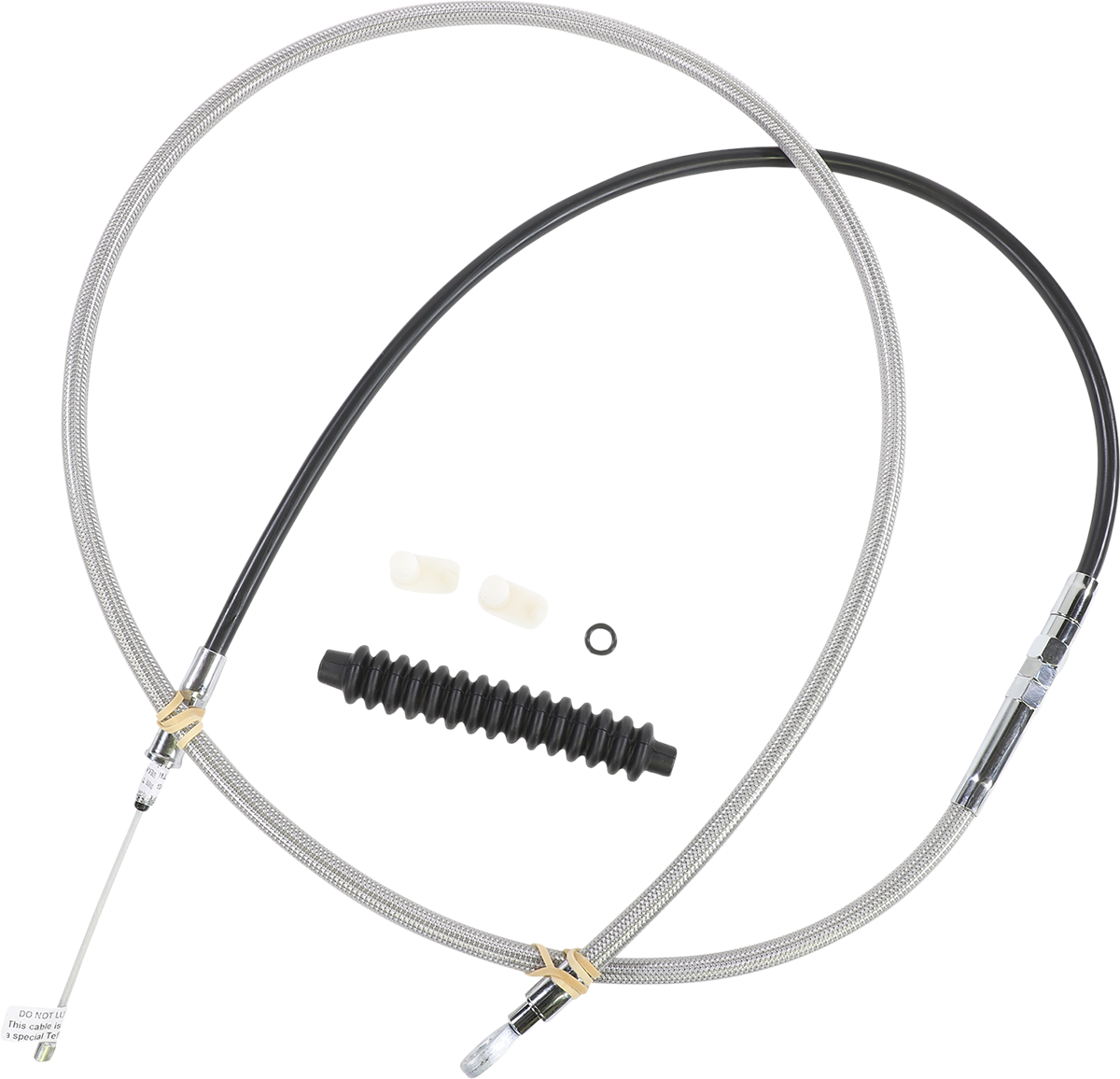 Drag Specialties High-Efficiency Braided Stainless Steel Clutch Cable
