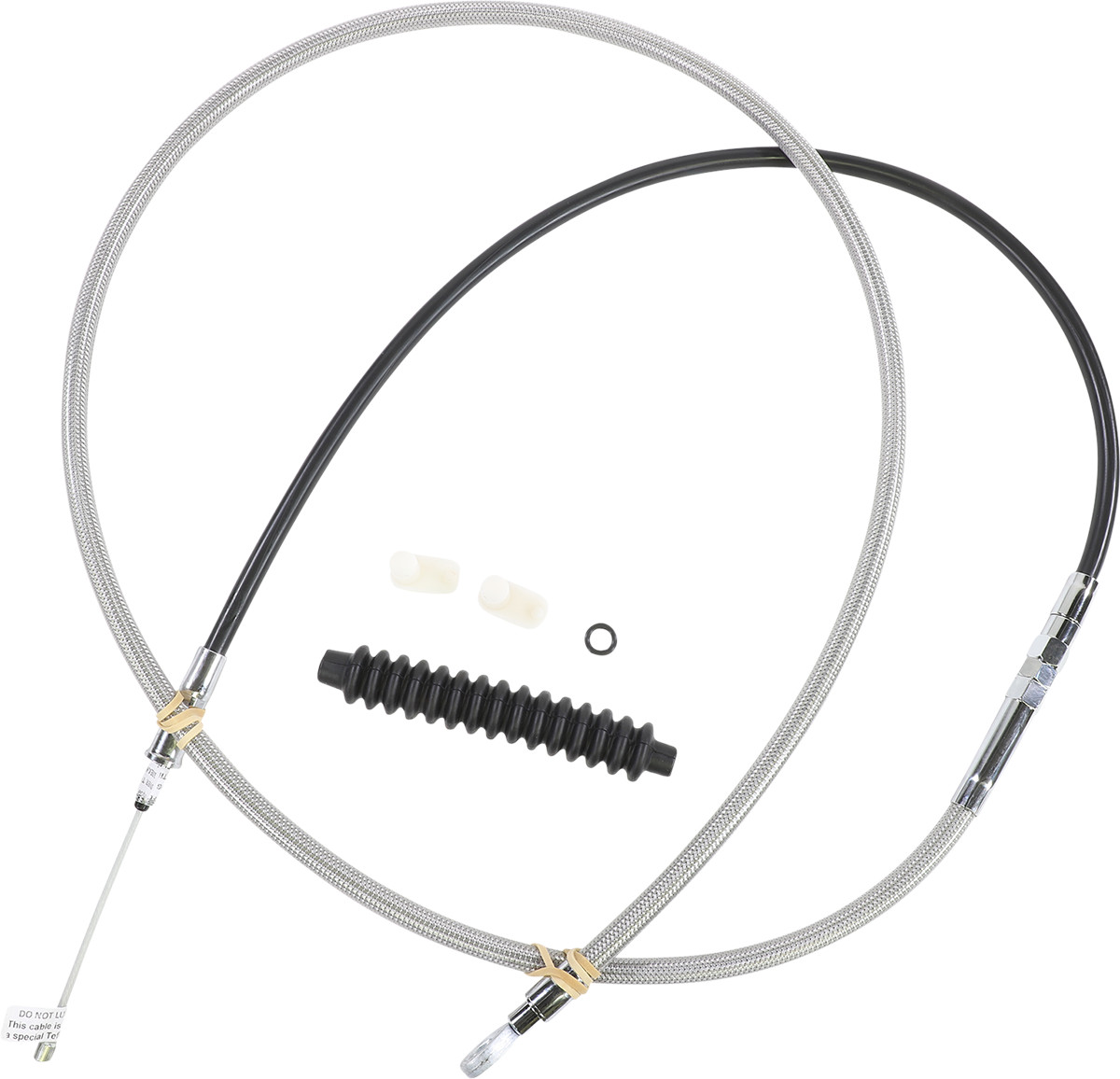 Drag Specialties High-Efficiency Braided Stainless Steel Clutch Cable