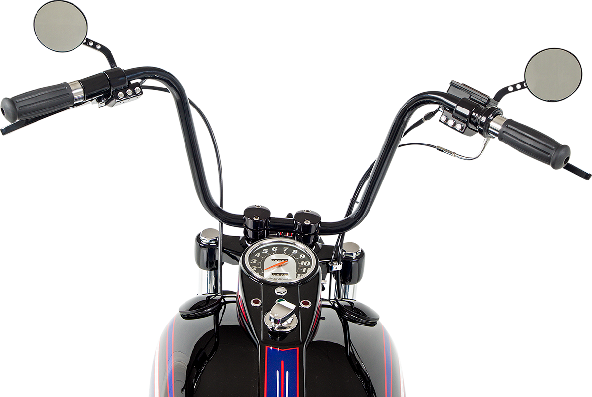 Joker Machine Viewtech 7 Round Mirror For Harley