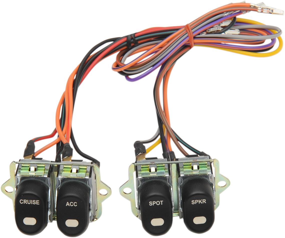 Drag specialties Rocker Switch Assembly - '96-'13 FLT Harley Davidson