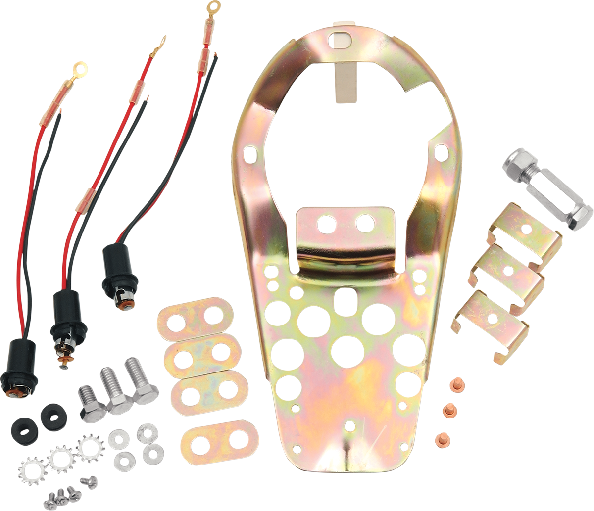 Drag Specialties Three-Light Base Plate Kit