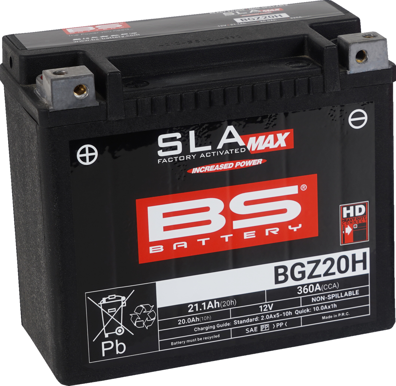 BS BATTERY SLA MAX Factory- Activated AGM Maintenance-Free Battery