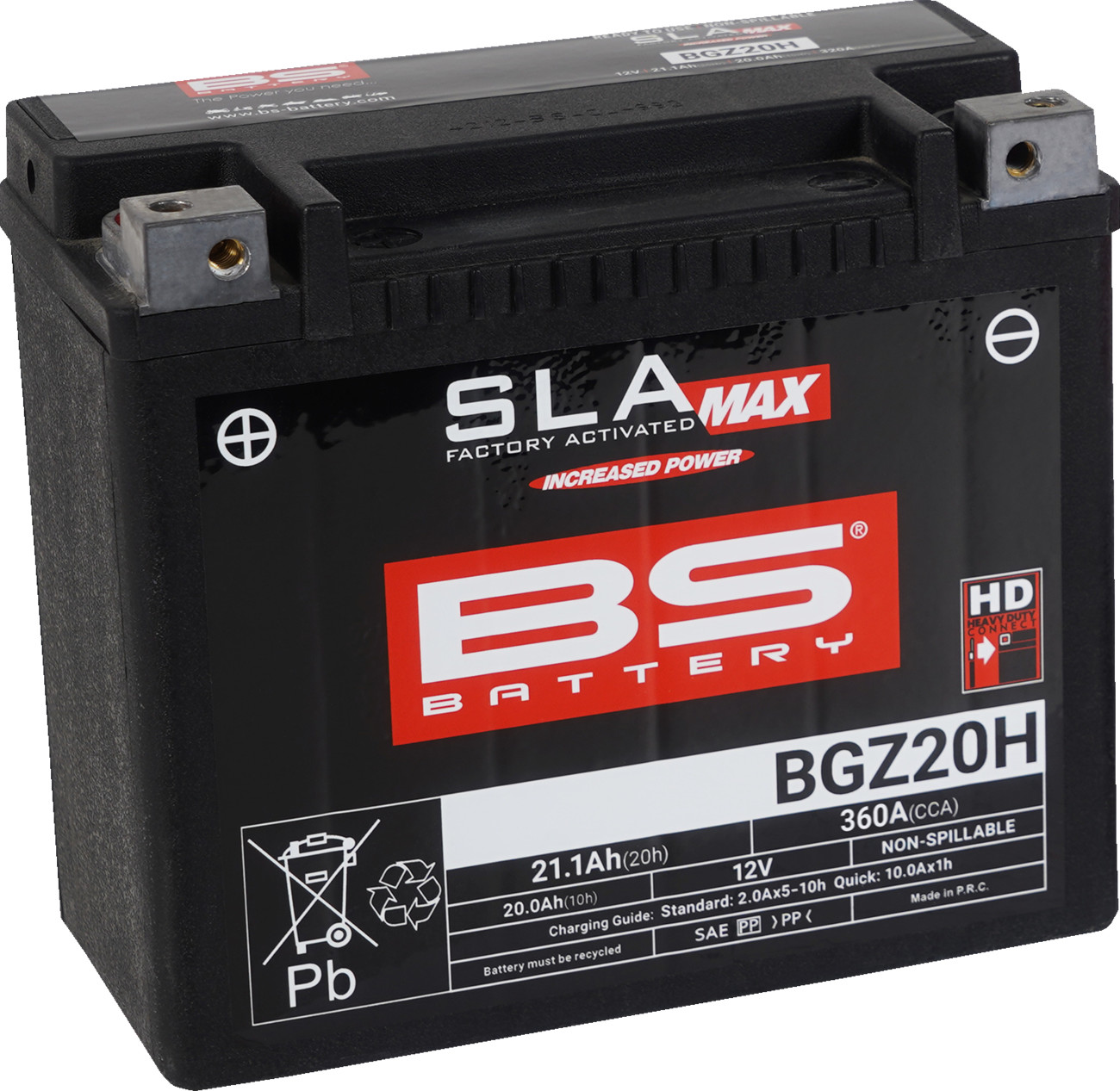 BS BATTERY SLA MAX Factory- Activated AGM Maintenance-Free Battery