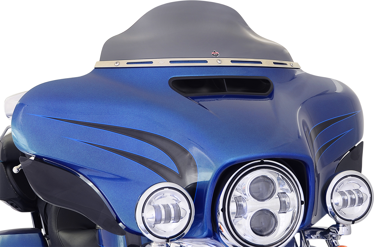 Klock Werks Flare 6.5" Dark Smoke Windshield for 1419 Harley Touring
